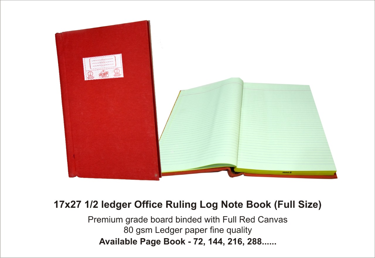 17x27 1/2 ledger Office Ruling Log Note Book (Full Size)