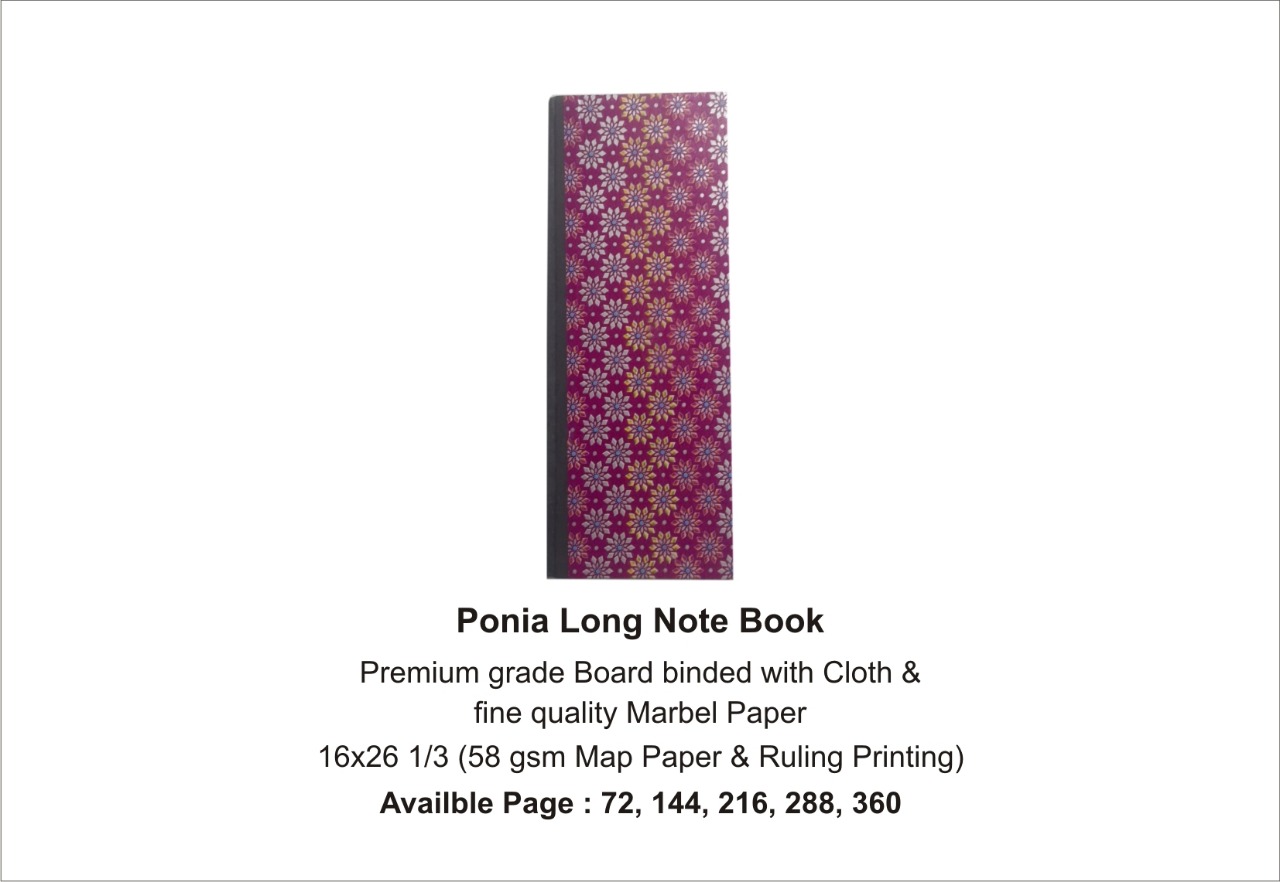 Ponia Long Note Book