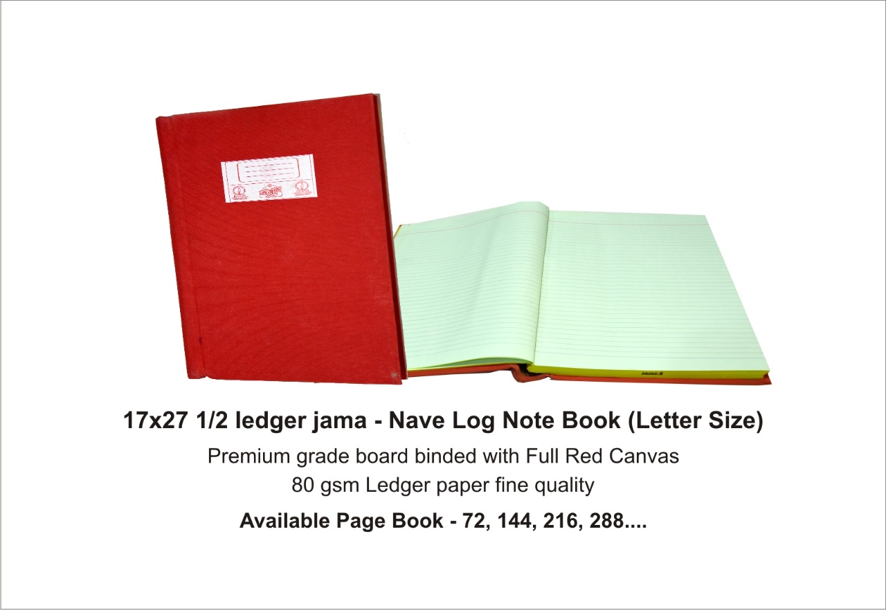 17x27 1/2 ledger jama - Nave Log Note Book (Letter Size)